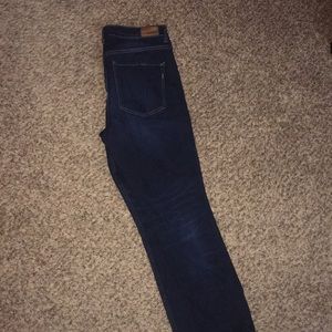 Express Jeans: dark, stretch, high rise skinny